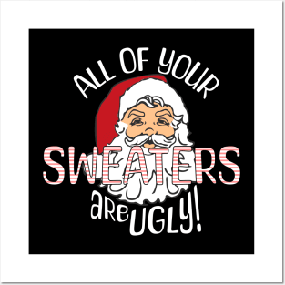 FUNNY Ugly Christmas Sweater Posters and Art